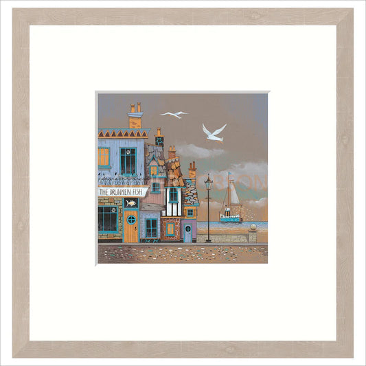 Gary Walton The Drunken Fish framed art print