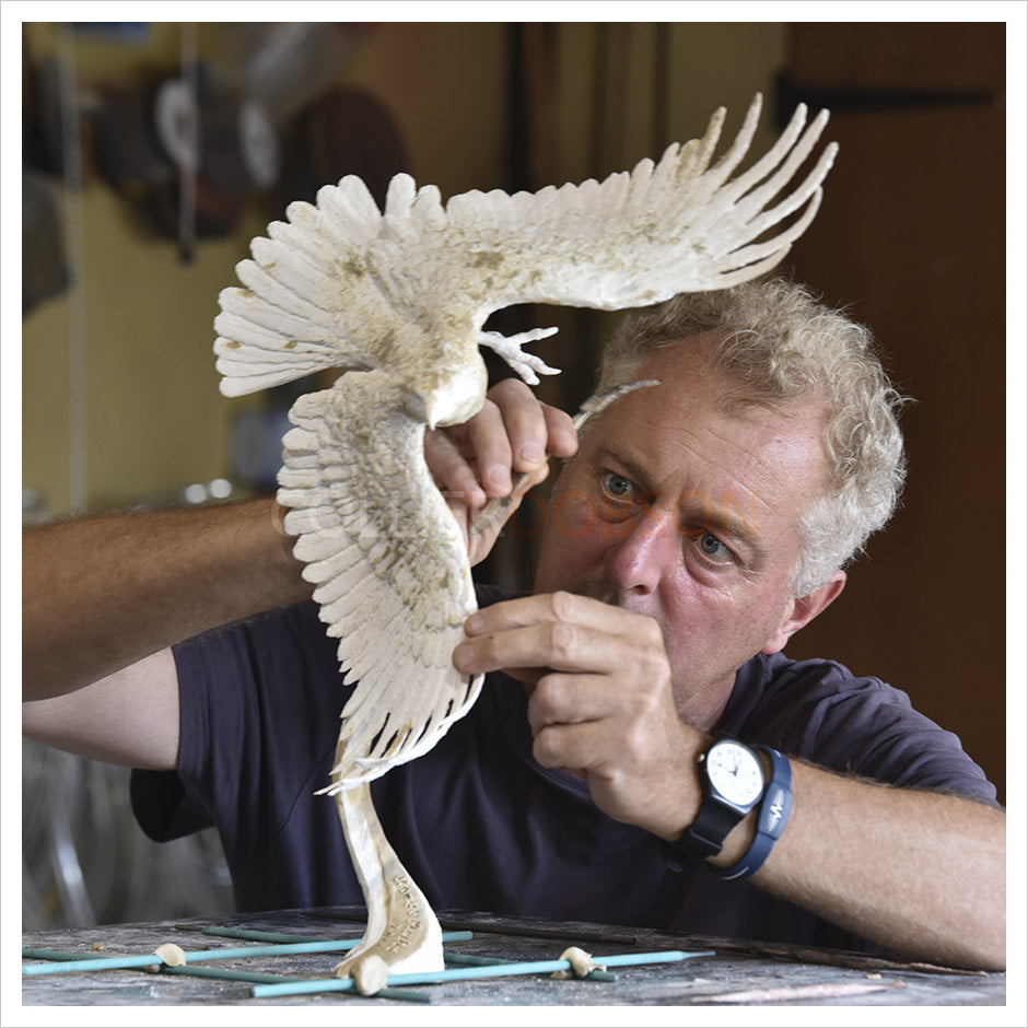 Hamish Mackie Bronze Sculpture of American Bald Eagle Scaled Down
