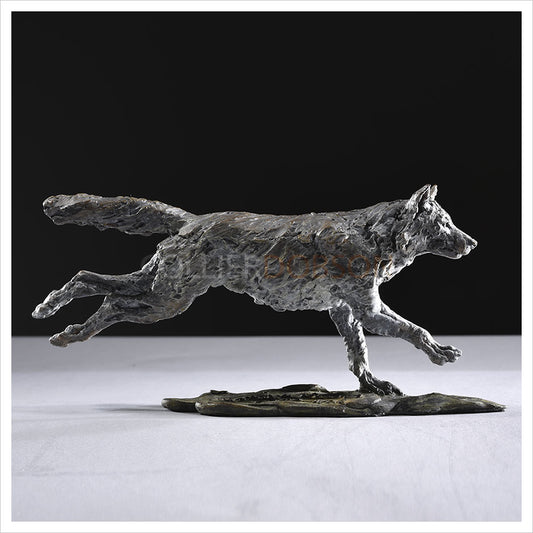 Wolf Running Legs Out - Scaled Down