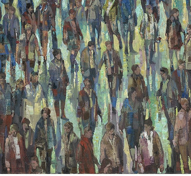 Julia Whitehead close up layers of society art print