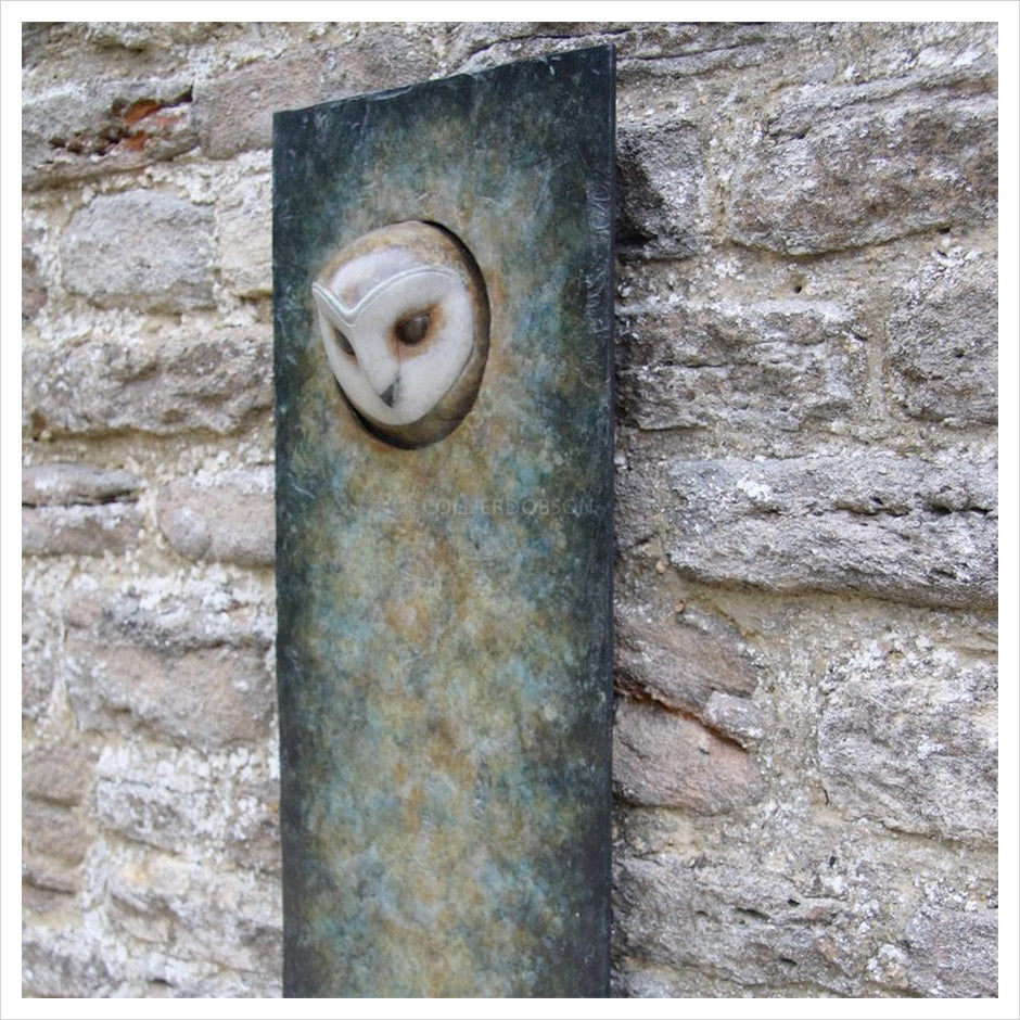 Barn Owl Plaque by Adam Binder