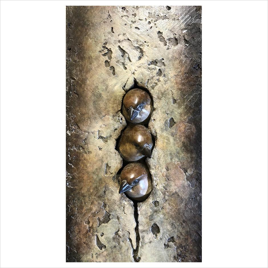 Sparrow Plaque by Adam Binder