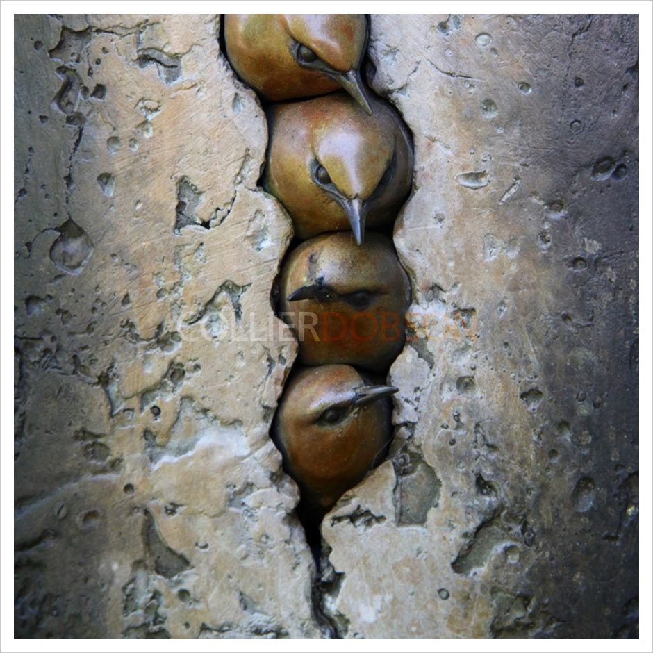 Five Wrens Plaque by Adam Binder