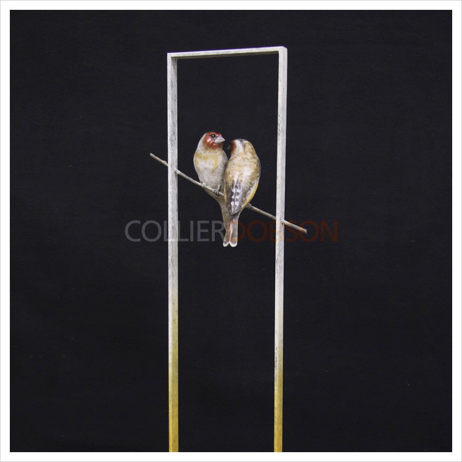 Goldfinches in a Frame by Adam Binder