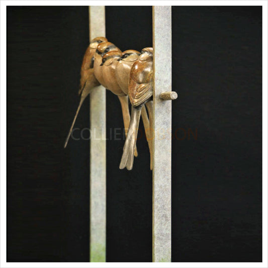 Five Long Tail Tits in a Frame by Adam Binder