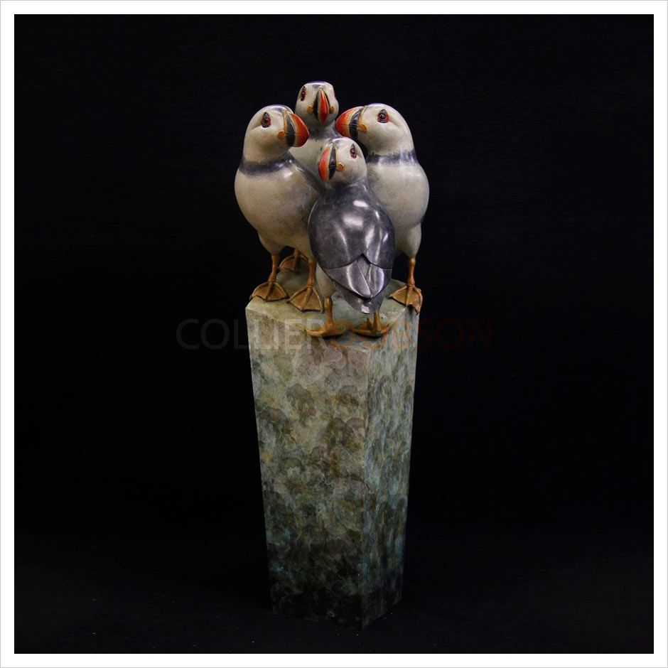 Group of Puffins by Adam Binder