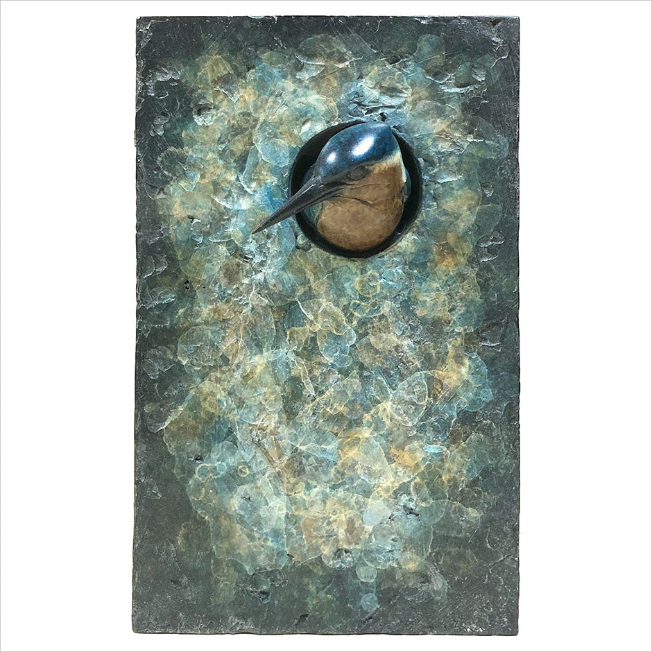 Small Kingfisher Plaque by Adam Binder