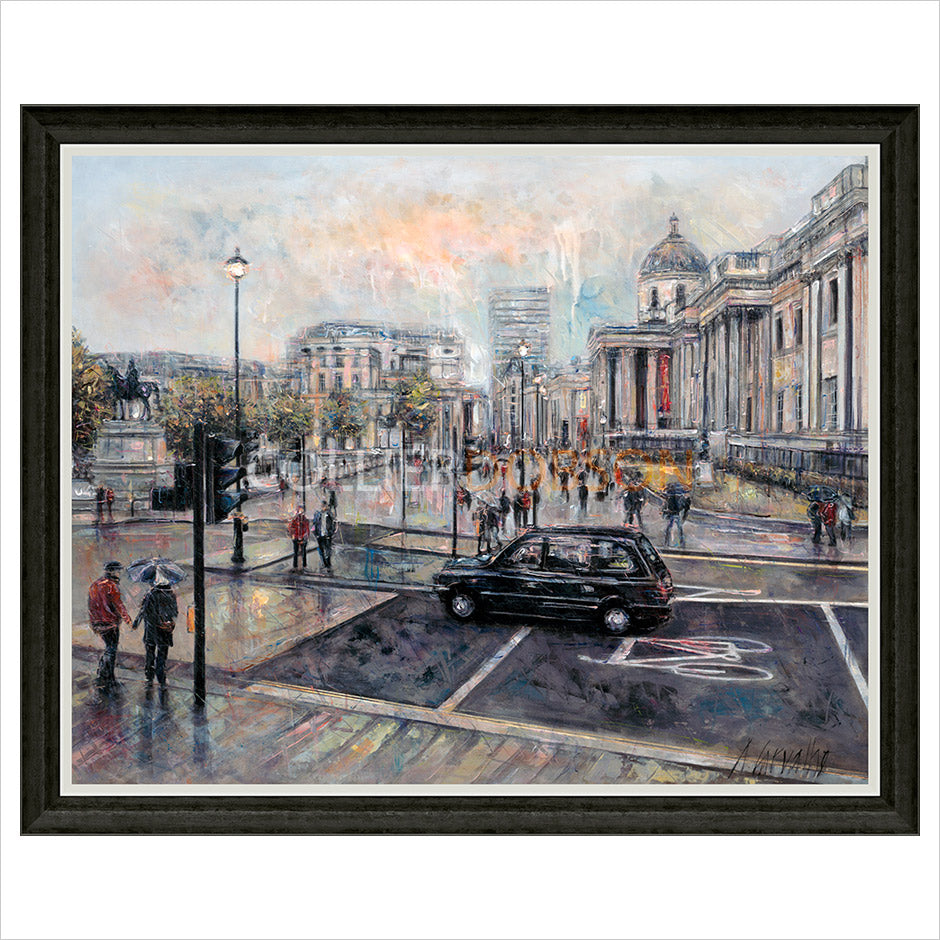 Trafalgar Square from St. Martin's Place by Alena Carvalho