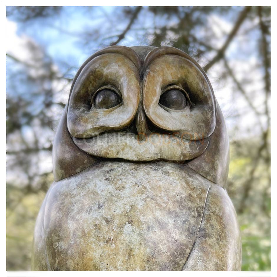 Tawny Owl on a Post by Adam Binder