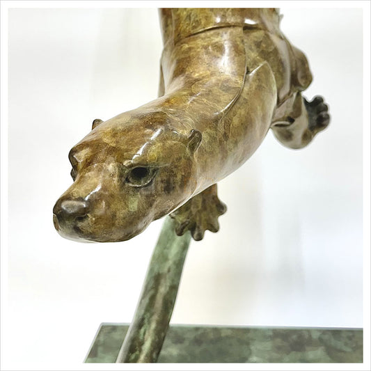 Diving Otter by Fred Gordon
