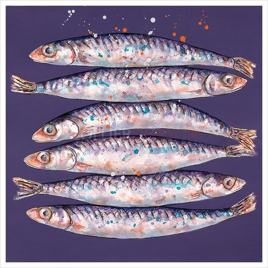 Six Anchovies by Giles Ward