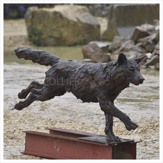 Wolf Running Legs Out - Life Size