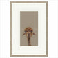 Framed artwork of a llama's face on a beige background