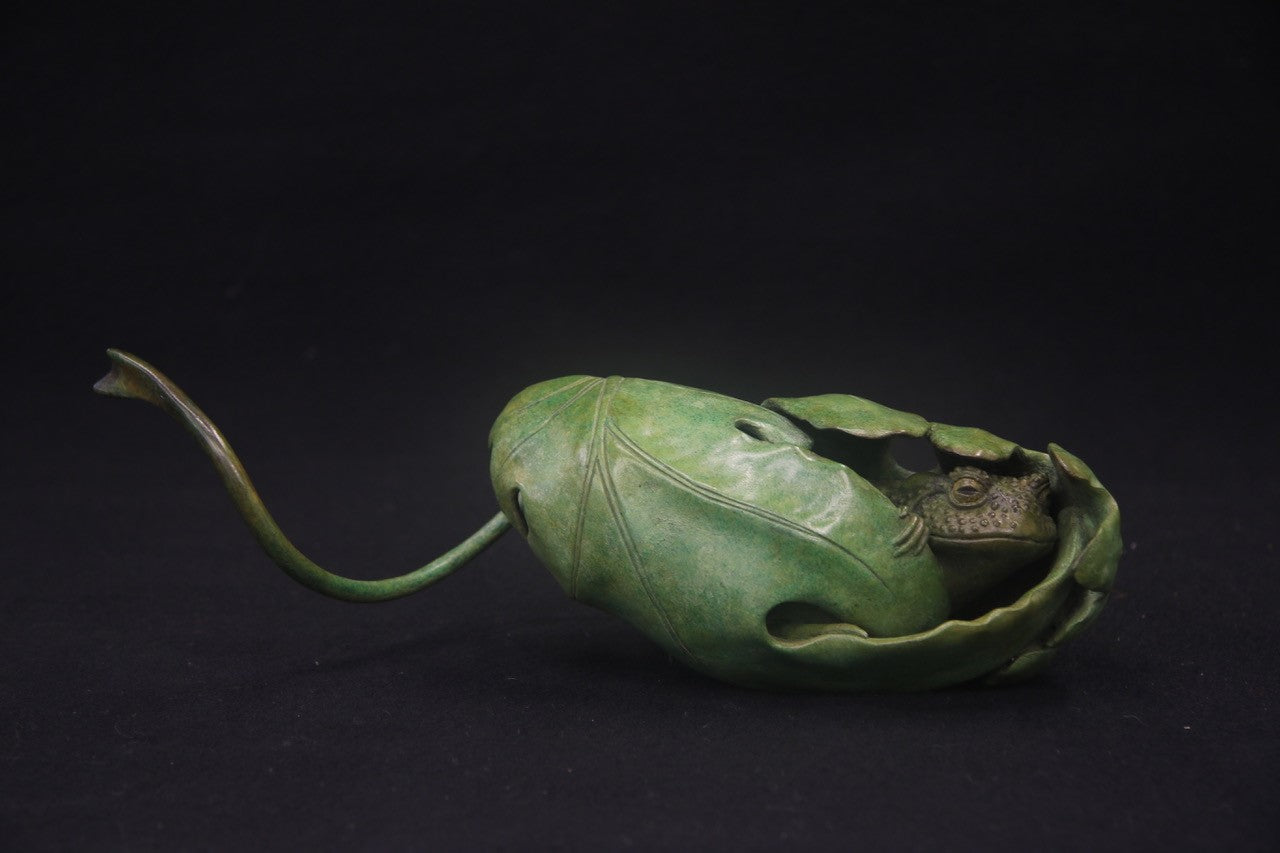 Adam Binder Bronze toad sculpture

