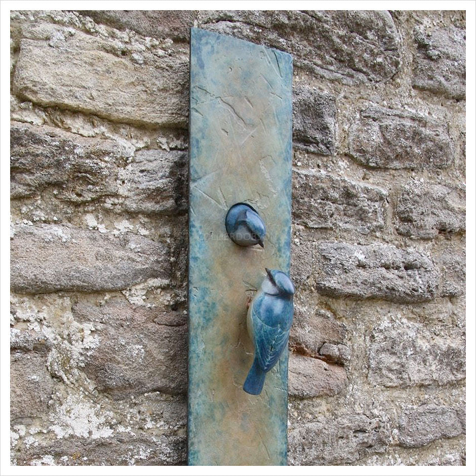 Blue Tit Plaque by Adam Binder