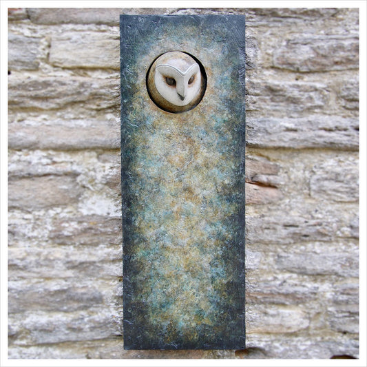Barn Owl Plaque by Adam Binder