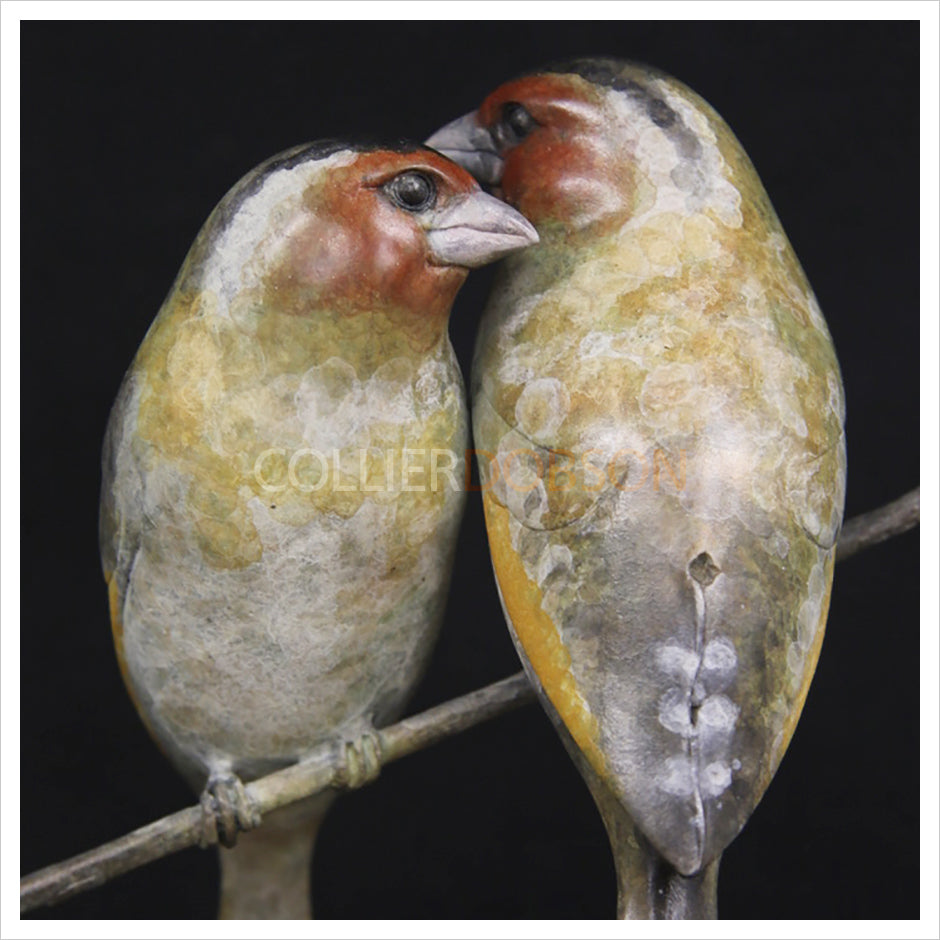 Goldfinches in a Frame by Adam Binder