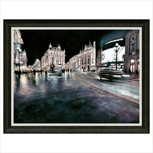 Picadilly Circus by Night by Alena Carvalho