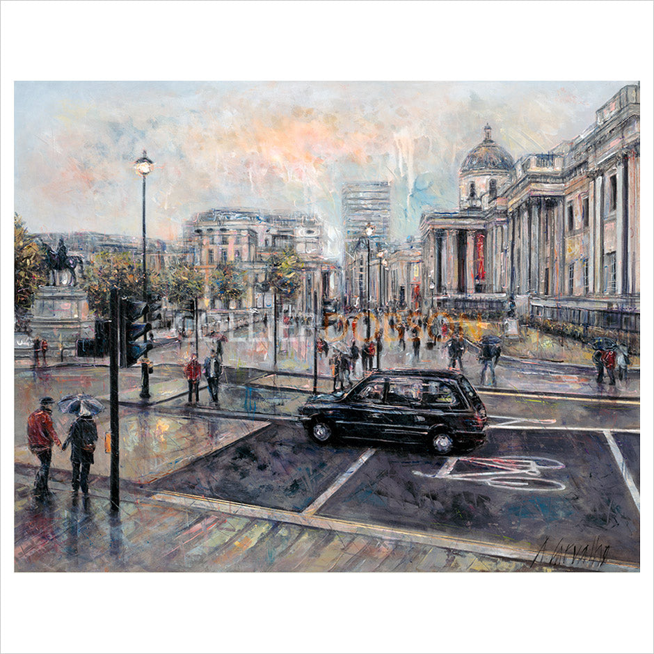 Trafalgar Square from St. Martin's Place by Alena Carvalho