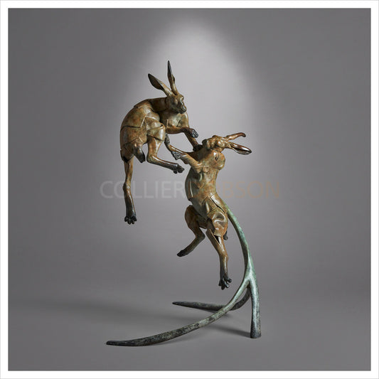 Boxing Hares by Fred Gordon