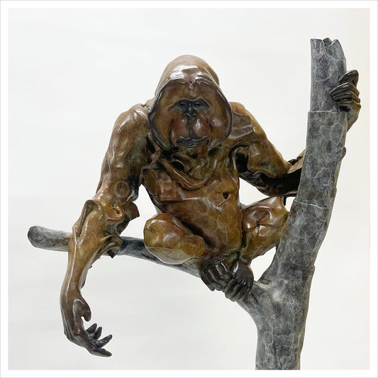 Borneo Orangutan Maquette by Fred Gordon