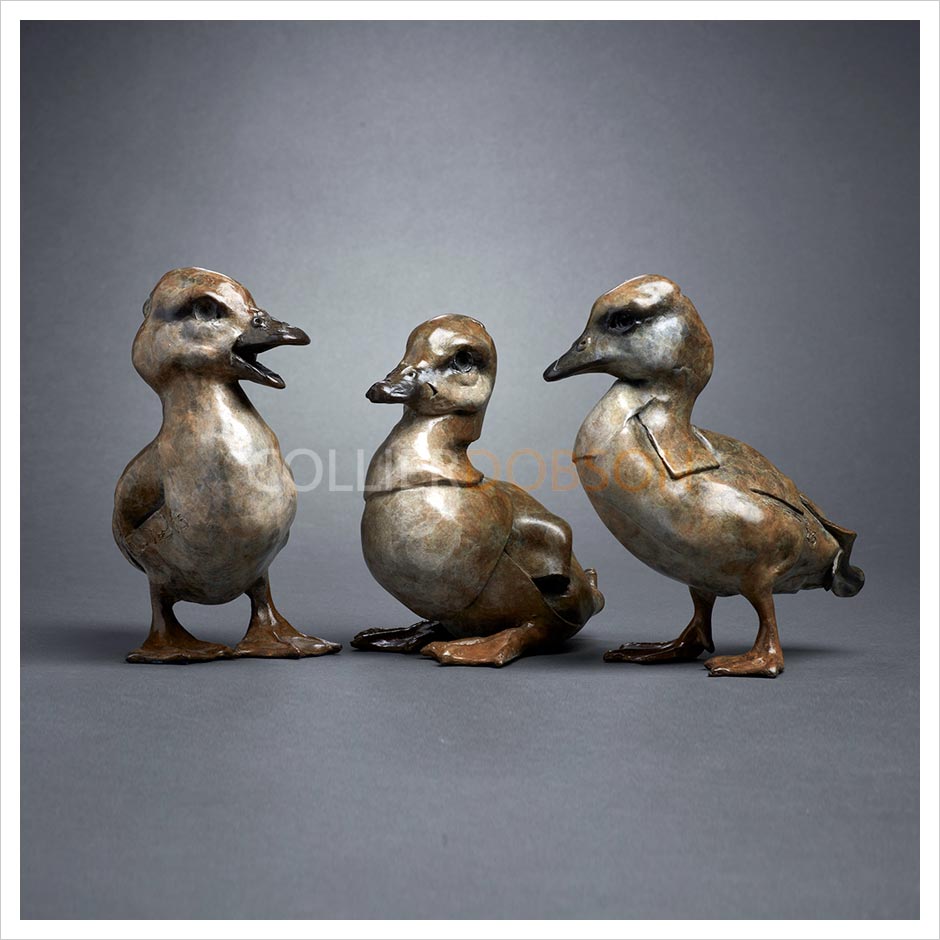 Duckling with Seated Duckling and Quacking Duckling by Fred Gordon