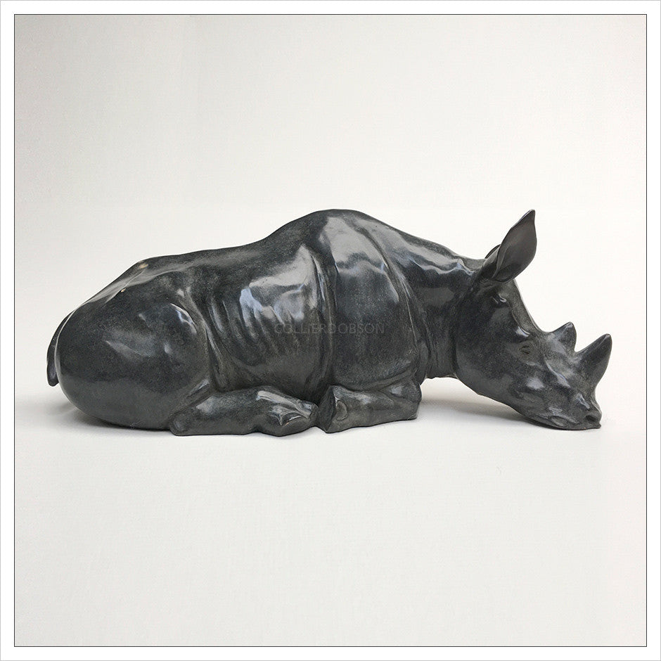 Reclining Rhinoceros by Gill Parker
