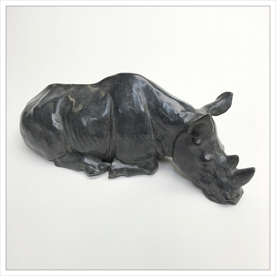 Reclining Rhinoceros by Gill Parker