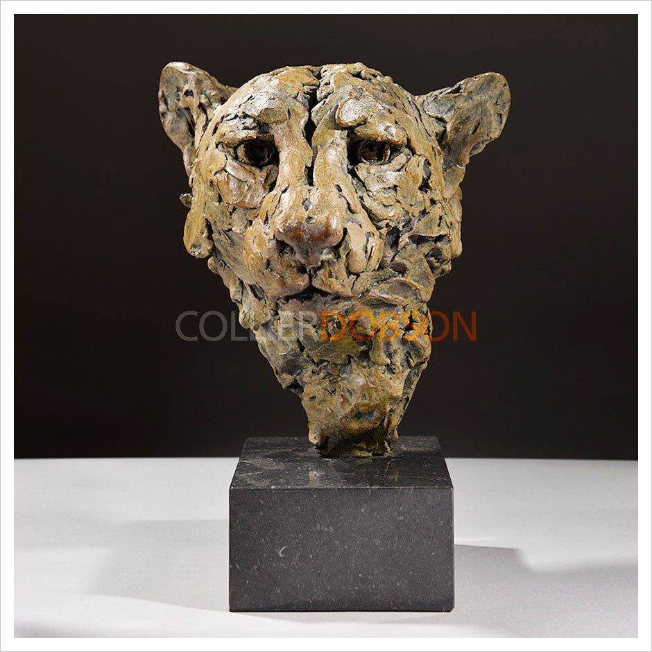 Cheetah Head Study (Clay Original) by Hamish Mackie