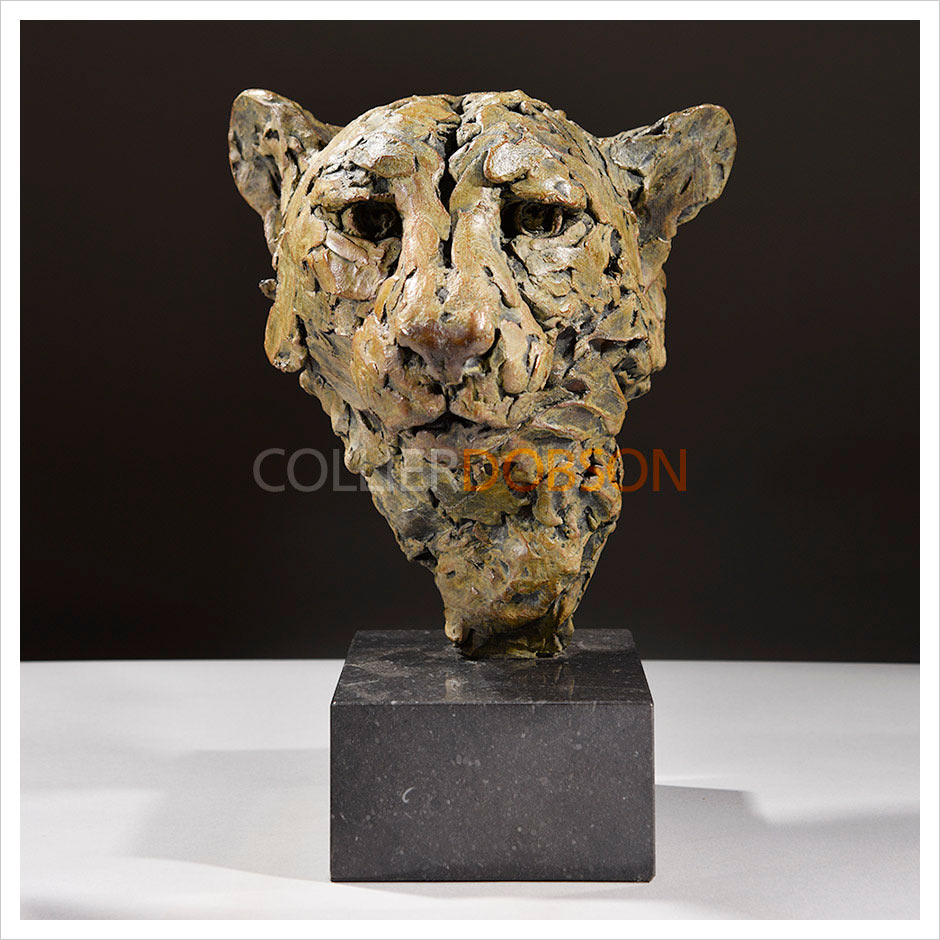 Cheetah Head Study (Clay Original) by Hamish Mackie