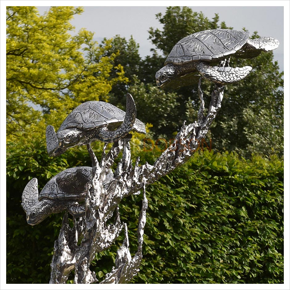 Turtles - Stainless Steel by Hamish Mackie
