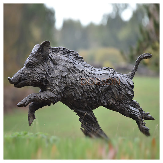 Wild Boar Life Size - Legs Out by Hamish Mackie