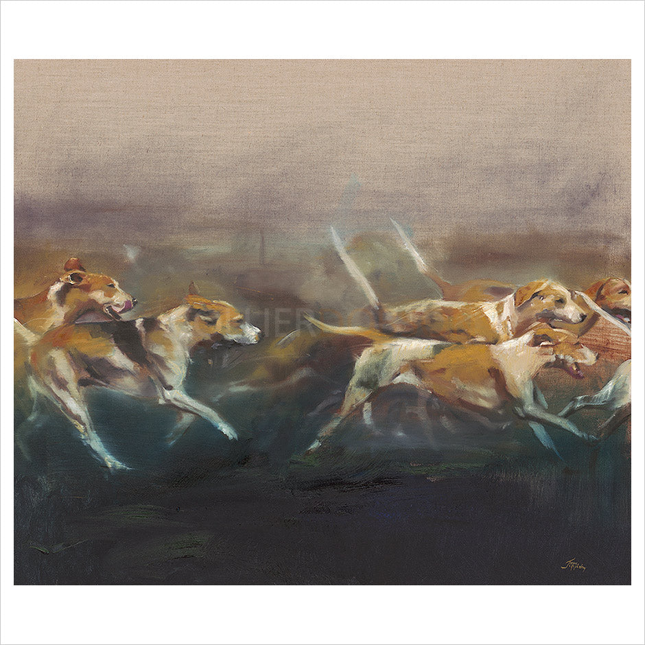 Hounds Running by Josie Appleby
