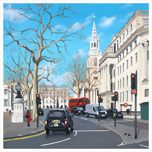 Winter's Day, St. Martin-in-the-fields by Jo Quigley