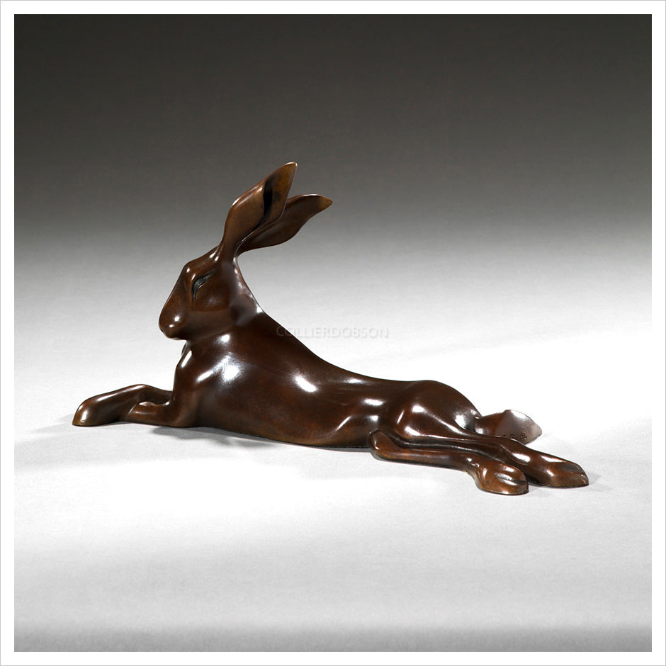 Reclining Hare by Simon Gudgeon