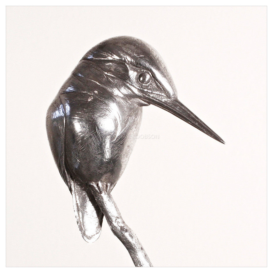 Kingfisher - Silver by Sophie Louise White