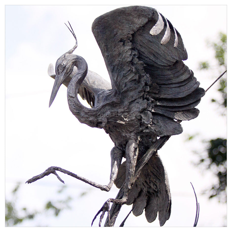 Heron - Life Size by Sophie Louise White